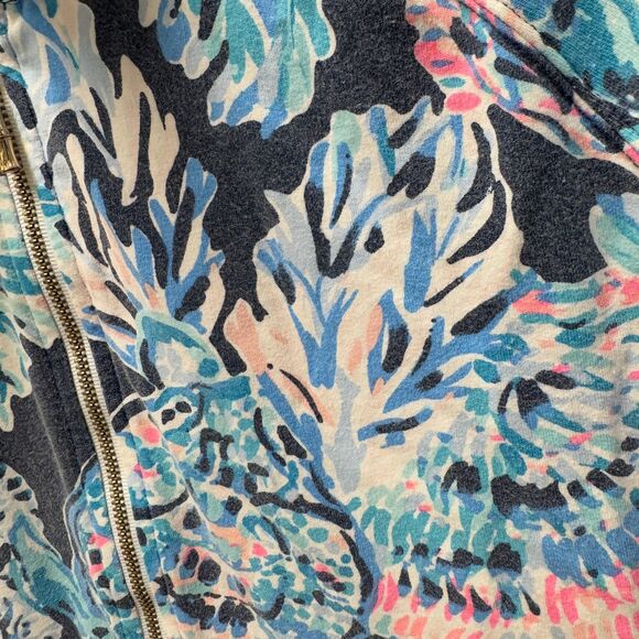 Lilly Pulitzer Sweatshirt Womens Small Skipper Popover 1/2 Zip Pullover Stretch - Picture 8 of 8